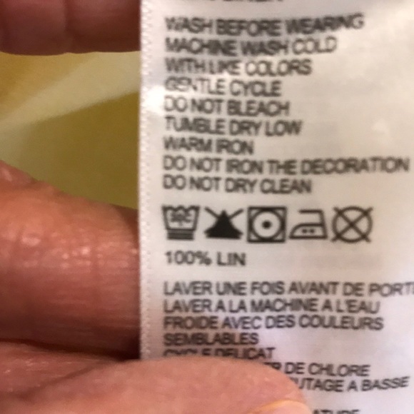 Tommy Bahama Lemon Yellow 100% Linen Shirt - Picture 8 of 10